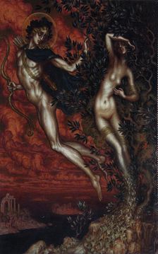 Apollo and Daphne, 1900. Creator: Nikolay Kalmakov