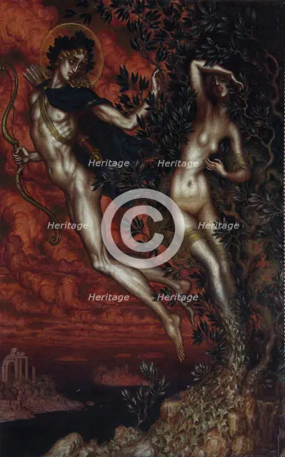 Apollo and Daphne, 1900. Creator: Nikolay Kalmakov.