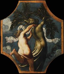 Apollo and Daphne, ca 1541. Creator: Tintoretto, Jacopo (1518-1594)