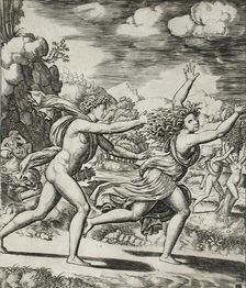 Apollo and Daphne, between 1530 and 1560. Creators: Master of the Die, Baldassare Peruzzi