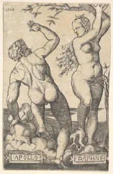 Apollo and Daphne (reverse copy).n.d. Creator: Barthel Beham