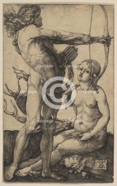 Apollo and Diana, ca. 1503. Creator: Albrecht Durer.