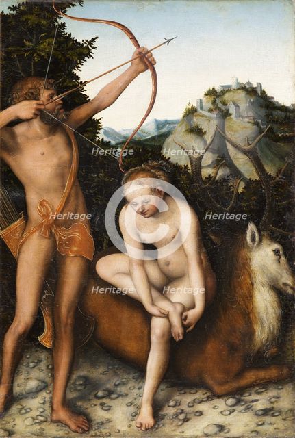 Apollo and Diana, ca 1530. Artist: Cranach, Lucas, the Elder (1472-1553)