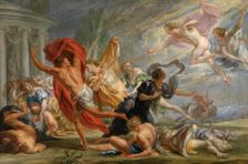 Apollo and Diana Kill Niobe's Children, c1630-1660s. Creator: Jan Boeckhorst