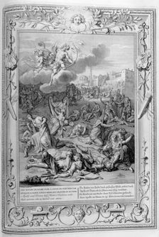 Apollo and Diana Kill Niobe's Children with their Arrows 1733. Artist: Bernard Picart