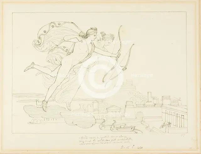 Apollo and Diana, n.d. Creator: John Flaxman.