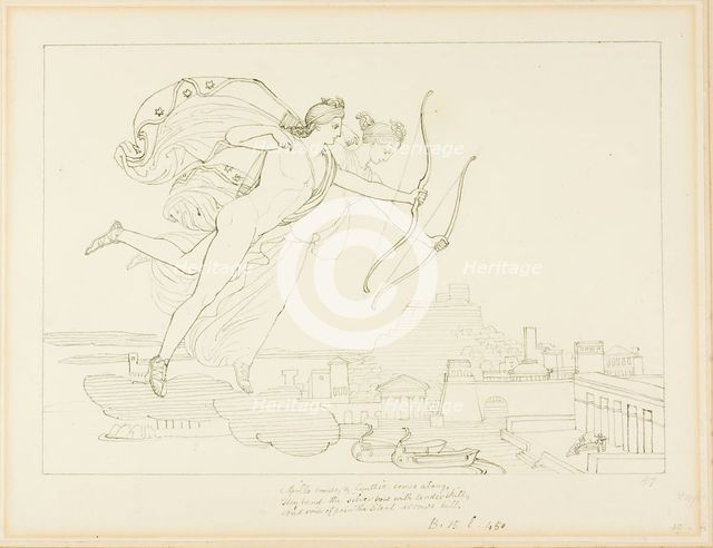 Apollo and Diana, n.d. Creator: John Flaxman.