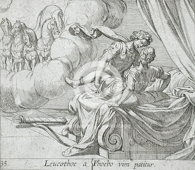 Apollo and Leucothoe, published 1606. Creators: Antonio Tempesta, Wilhelm Janson.