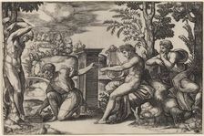 Apollo and Marsyas, 1530s. Creator: Master of the Die
