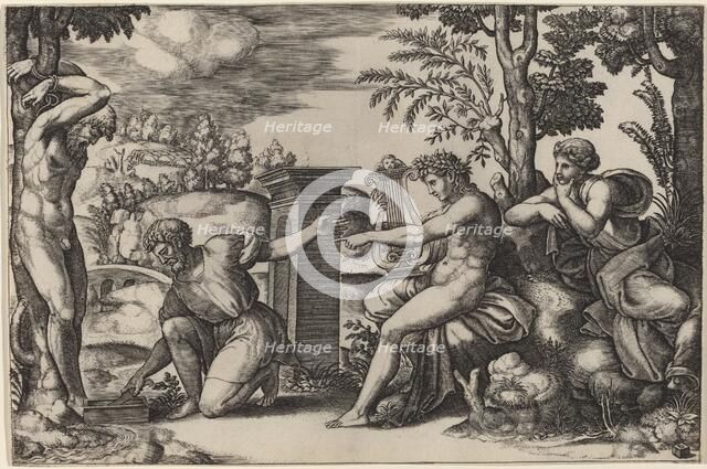 Apollo and Marsyas, 1530s. Creator: Master of the Die.