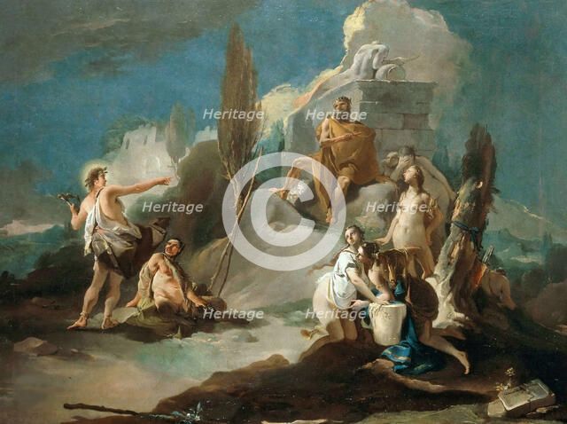 Apollo and Marsyas, 1730. Creator: Tiepolo, Giambattista (1696-1770).