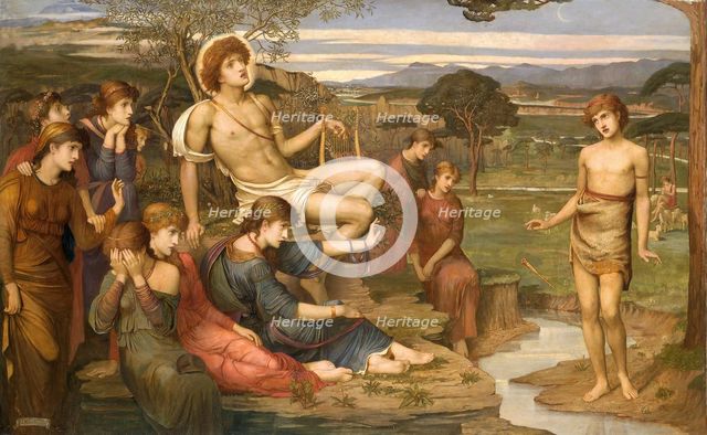 'Apollo and Marsyas', 1879. Creator: John Melhuish Strudwick.