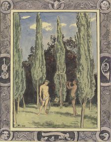 Apollo and Marsyas, 1888. Creator: Hans Thoma