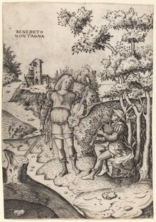 Apollo and Marsyas, c. 1515/1520. Creator: Benedetto Montagna