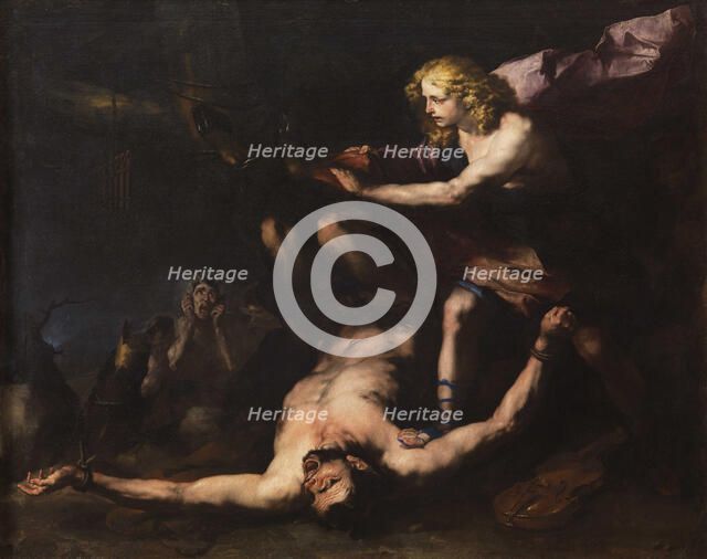 Apollo and Marsyas, c. 1660. Creator: Giordano, Luca (1632-1705).