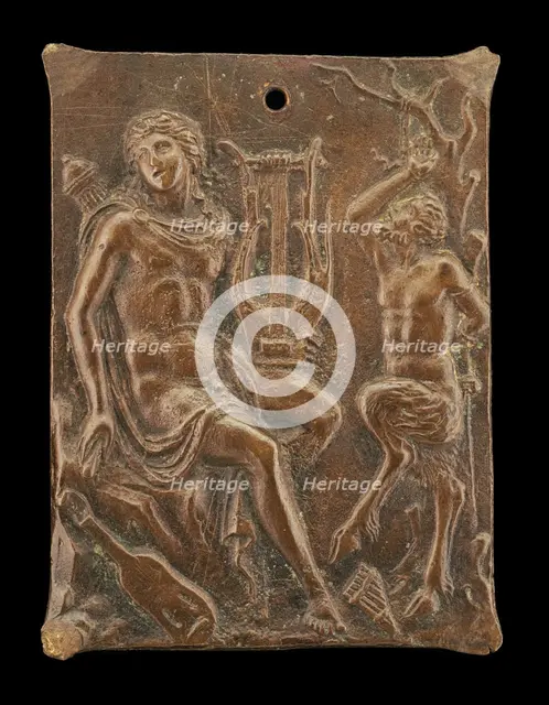 Apollo and Marsyas, early 16th century. Creator: Ulocrino.