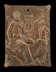 Apollo and Marsyas, early 16th century. Creator: Ulocrino