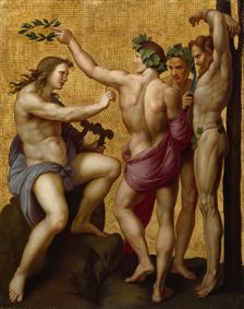 Apollo and Marsyas, late 18th century. Creator: Giuseppe Cades