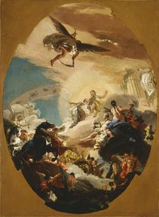 Apollo and Phaëthon, c1731. Creator: Giovanni Battista Tiepolo