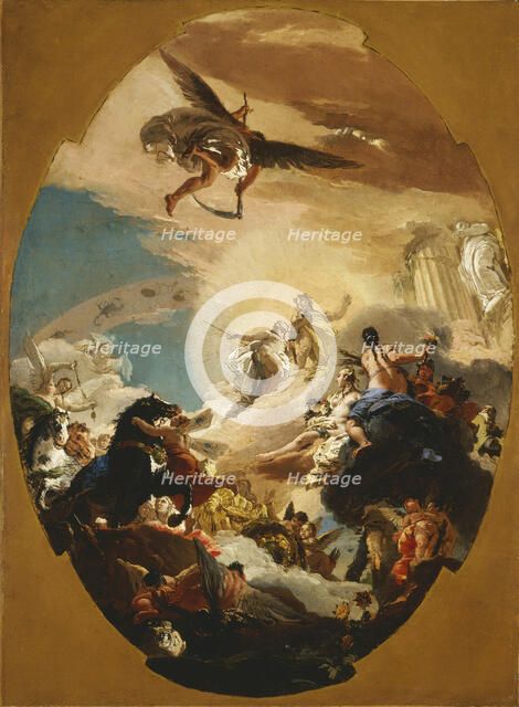 Apollo and Phaëthon, c1731. Creator: Giovanni Battista Tiepolo.