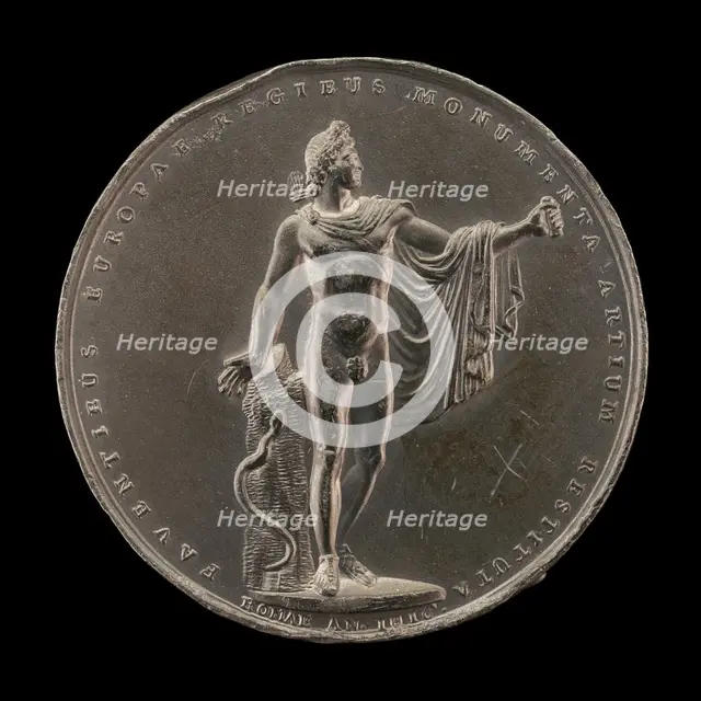 Apollo Belvedere [reverse], 1816. Creator: Stefano Passamonti.