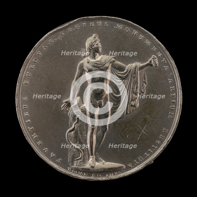 Apollo Belvedere [reverse], 1816. Creator: Stefano Passamonti.