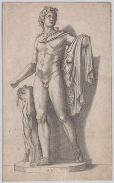 Apollo, ca. 1514-36. Creator: Agostino Veneziano