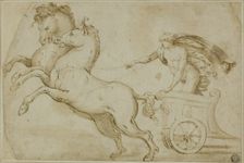 Apollo Driving the Chariot of the Sun, 1519/21. Creator: Workshop of Pietro Buonaccorsi, called Perino del Vaga