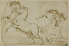 Apollo Driving the Chariot of the Sun, 1519/21. Creator: Workshop of Pietro Buonaccorsi, called Perino del Vaga