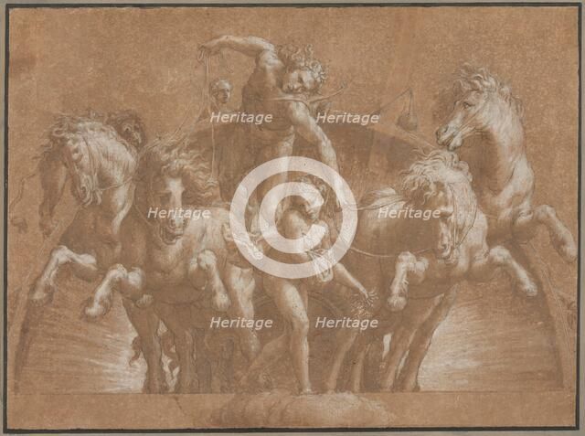 Apollo Driving the Chariot of the Sun, 1544/45. Creator: Lelio Orsi.