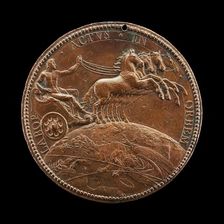 Apollo Driving the Sun's Car [reverse], 1613. Creator: Abraham Dupre