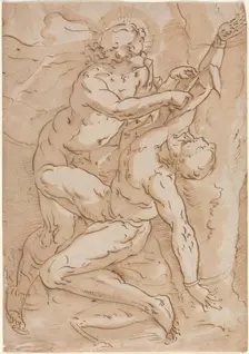 Apollo Flaying Marsyas, 16th century. Creator: Anonymous
