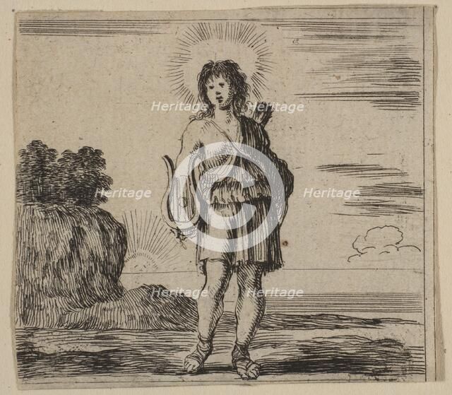 Apollo, from 'Game of Mythology' (Jeu de la Mythologie), 1644. Creator: Stefano della Bella.