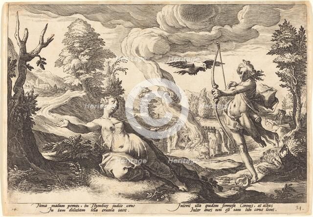 Apollo Killing Coronis. Creator: Robert de Baudous.