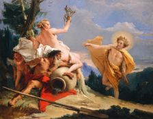 Apollo Pursuing Daphne, c. 1755/1760. Creator: Giovanni Battista Tiepolo