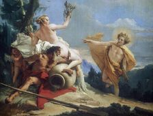 Apollo Pursuing Daphne c1755-1760. Artist: Giovanni Battista Tiepolo