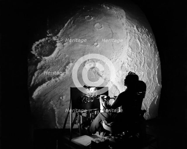 Apollo Project flight simulator, USA, 1960s.  Creator: NASA.