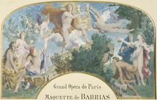 Apollo receiving the Lyre from the hands of music, c1870. Creator: Jules Elie Delaunay