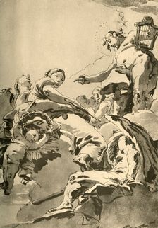 Apollo, the Muses and Chronos c1730, (1928). Artist: Giovanni Battista Tiepolo