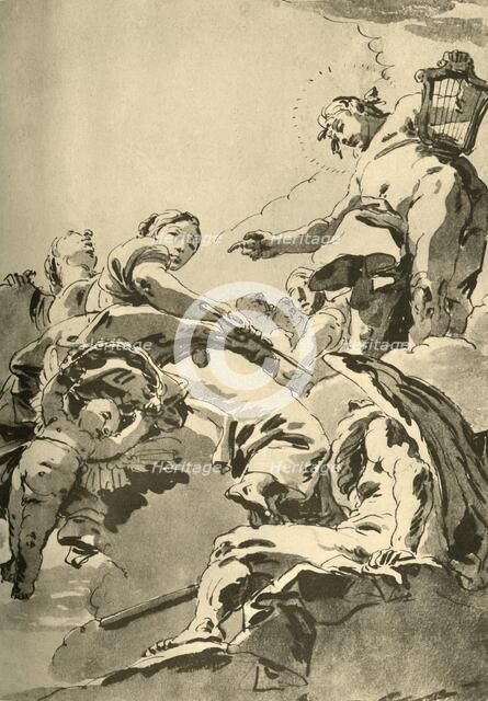 'Apollo, the Muses and Chronos', c1730, (1928). Artist: Giovanni Battista Tiepolo.