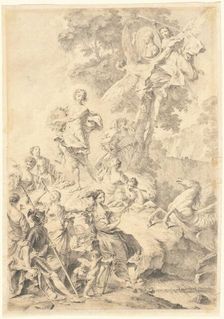 Apollo, the Muses, and Mars: In Praise of Tasso, 1740/1745. Creator: Giovanni Battista Piazzetta