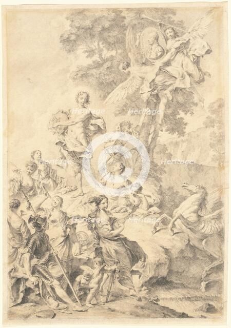 Apollo, the Muses, and Mars: In Praise of Tasso, 1740/1745. Creator: Giovanni Battista Piazzetta.