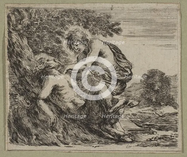 Apollon et Marsyas, 1644. Creator: Stefano della Bella.