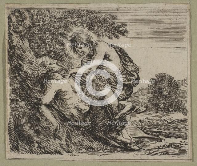 Apollon et Marsyas, 1644. Creator: Stefano della Bella.