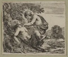 Apollon et Marsyas, 1644. Creator: Stefano della Bella