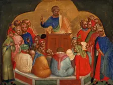 Apostle Peter Preaching (Predella Panel), ca 1370. Creator: Veneziano, Lorenzo (active 1356-1372)