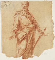 Apostle (recto); Standing Female Figure (verso), n.d. Creator: Unknown