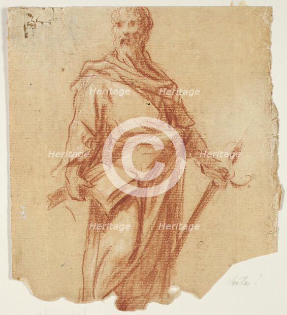 Apostle (recto); Standing Female Figure (verso), n.d. Creator: Unknown.