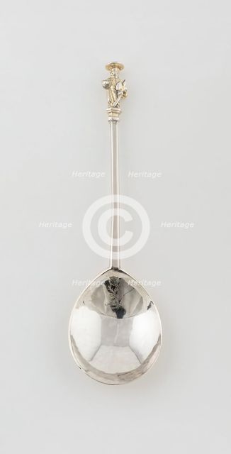 Apostle Spoon: St. Matthias, London, 1636/37. Creator: Unknown.
