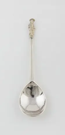 Apostle Spoon: St. Simon Zelotes, London, 1637/38. Creator: Unknown